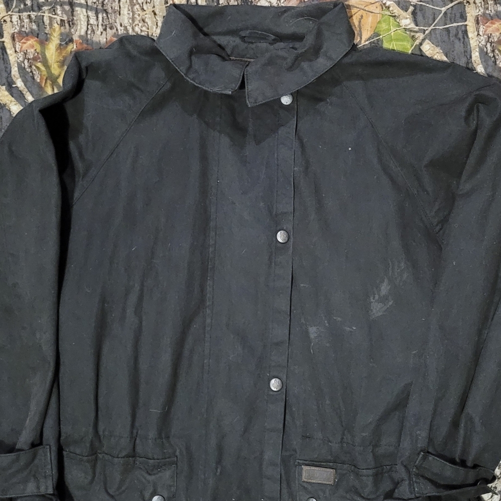 outback authentic australian oilskin duster size small